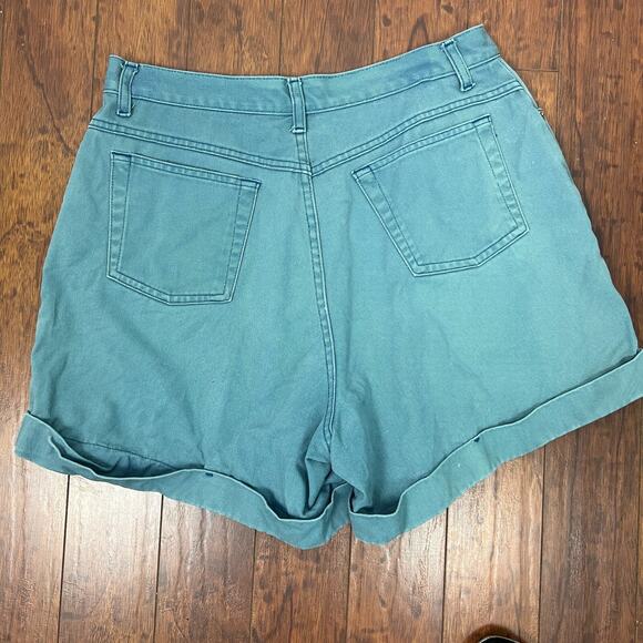 Vintage 90s Y2K Cenza by Palmettos blue cotton shorts Modern Medium 10 Womens - Picture 6 of 6